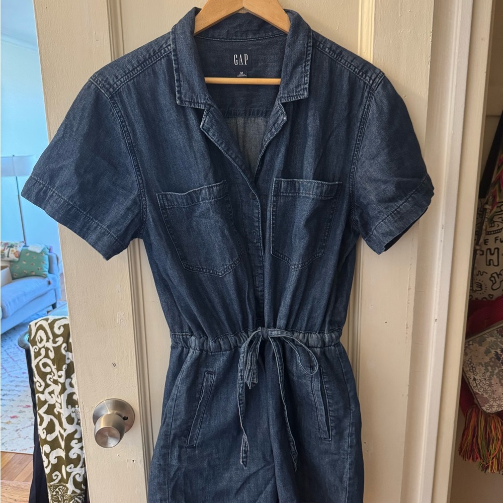 GAP Dark Blue Denim Romper